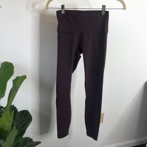 mauve high rise WUNDER UNDER lululemon leggings